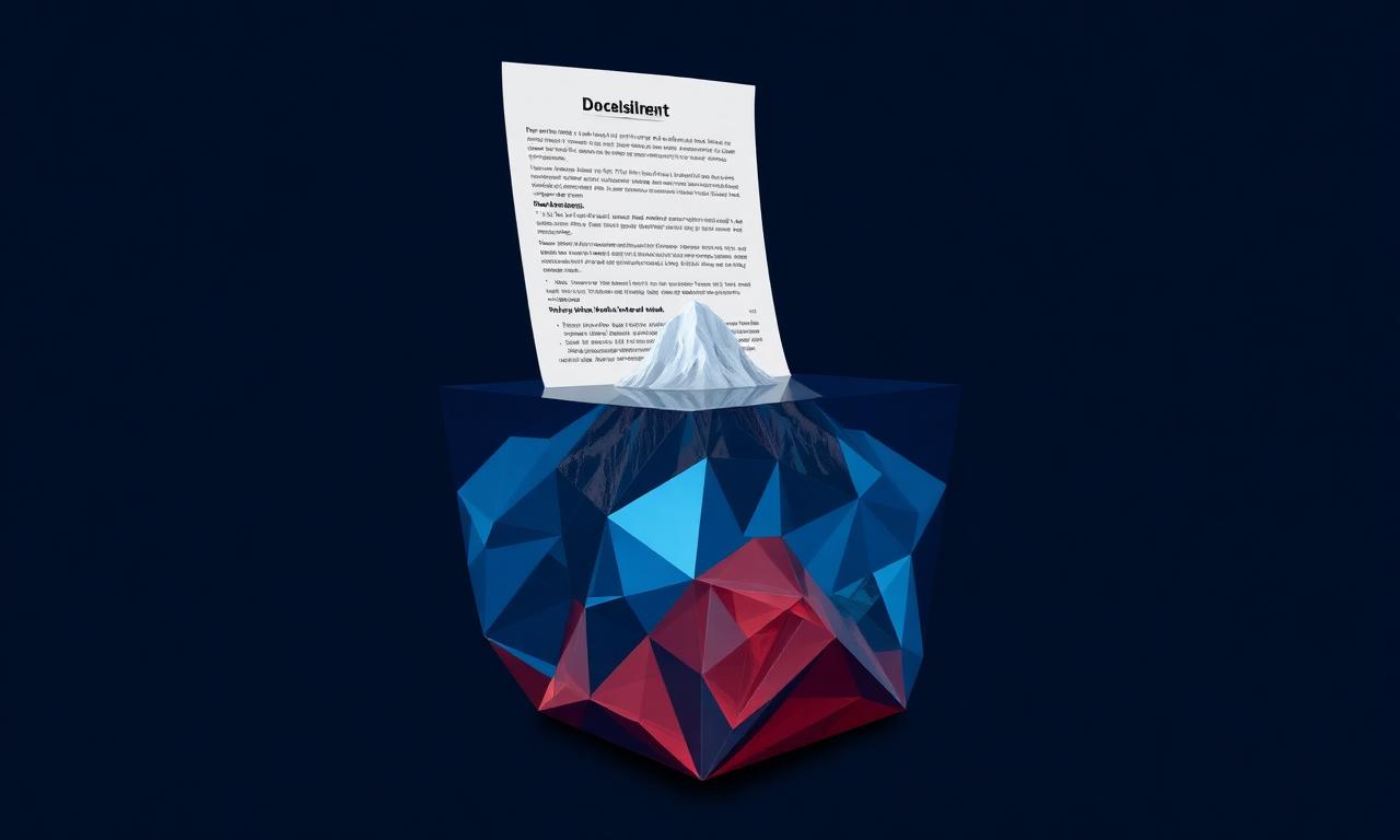 Dokument nad geometryczną bryłą — metafora ukrytych wzorców zachowań